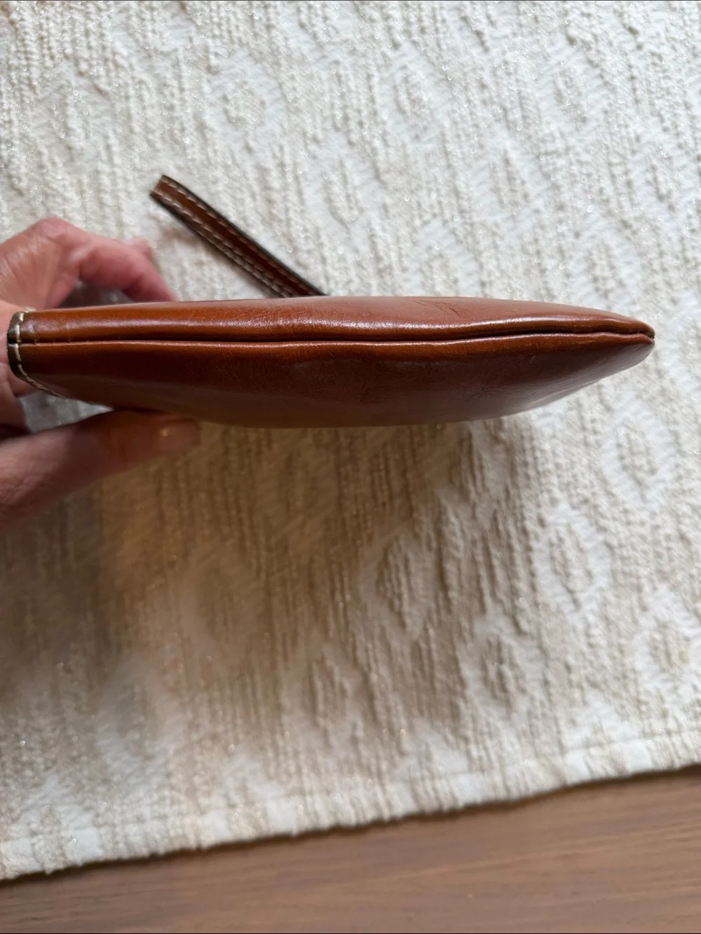Patrica Nash EUC  Brown Leather Wristlet